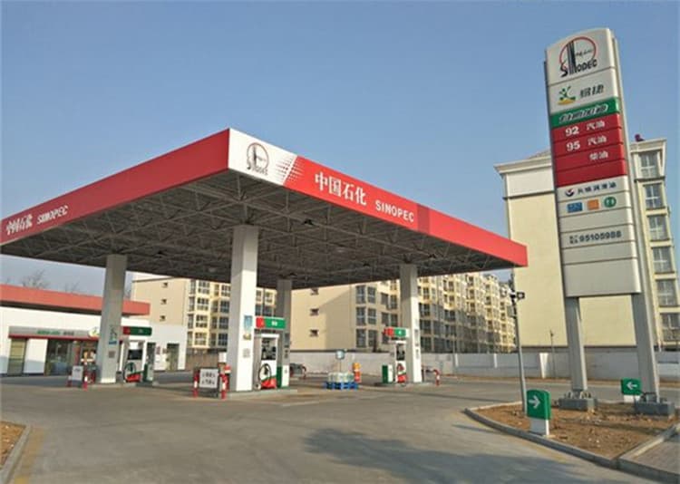 加油站钢结构网架案例2