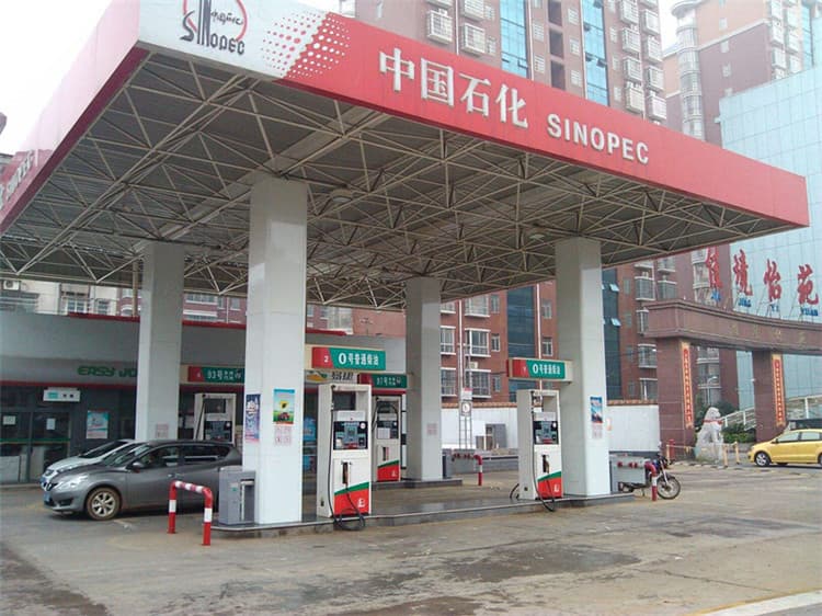 加油站钢结构网架案例4