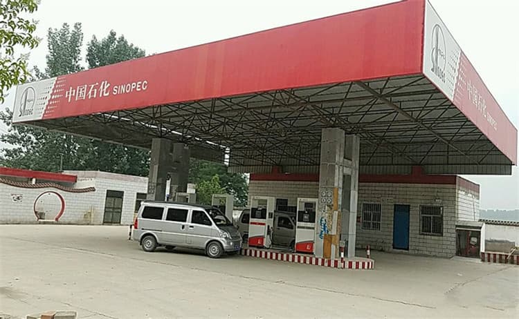 加油站钢结构网架案例5
